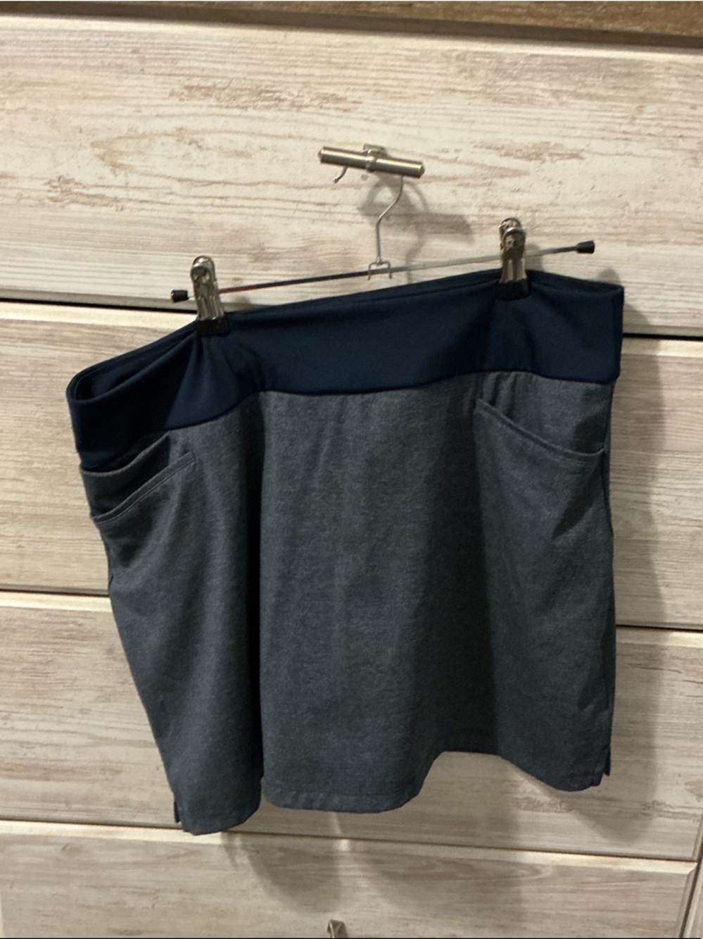 WOmens Adidas Navy Athletic Skort.  Golf and pickleball ready!